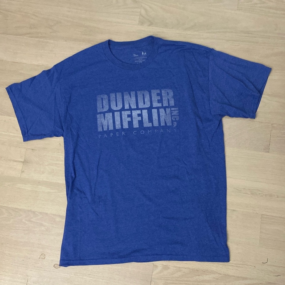 The Office - Dunder Miffin Inc - XL Blue Tee
